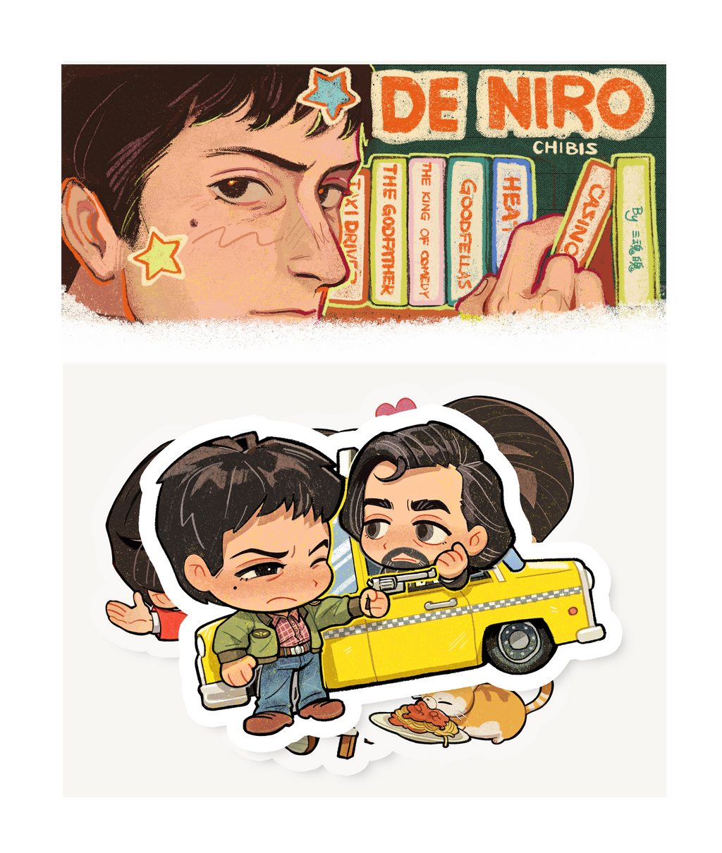 (PREORDER) Robert De Niro Sticker pack