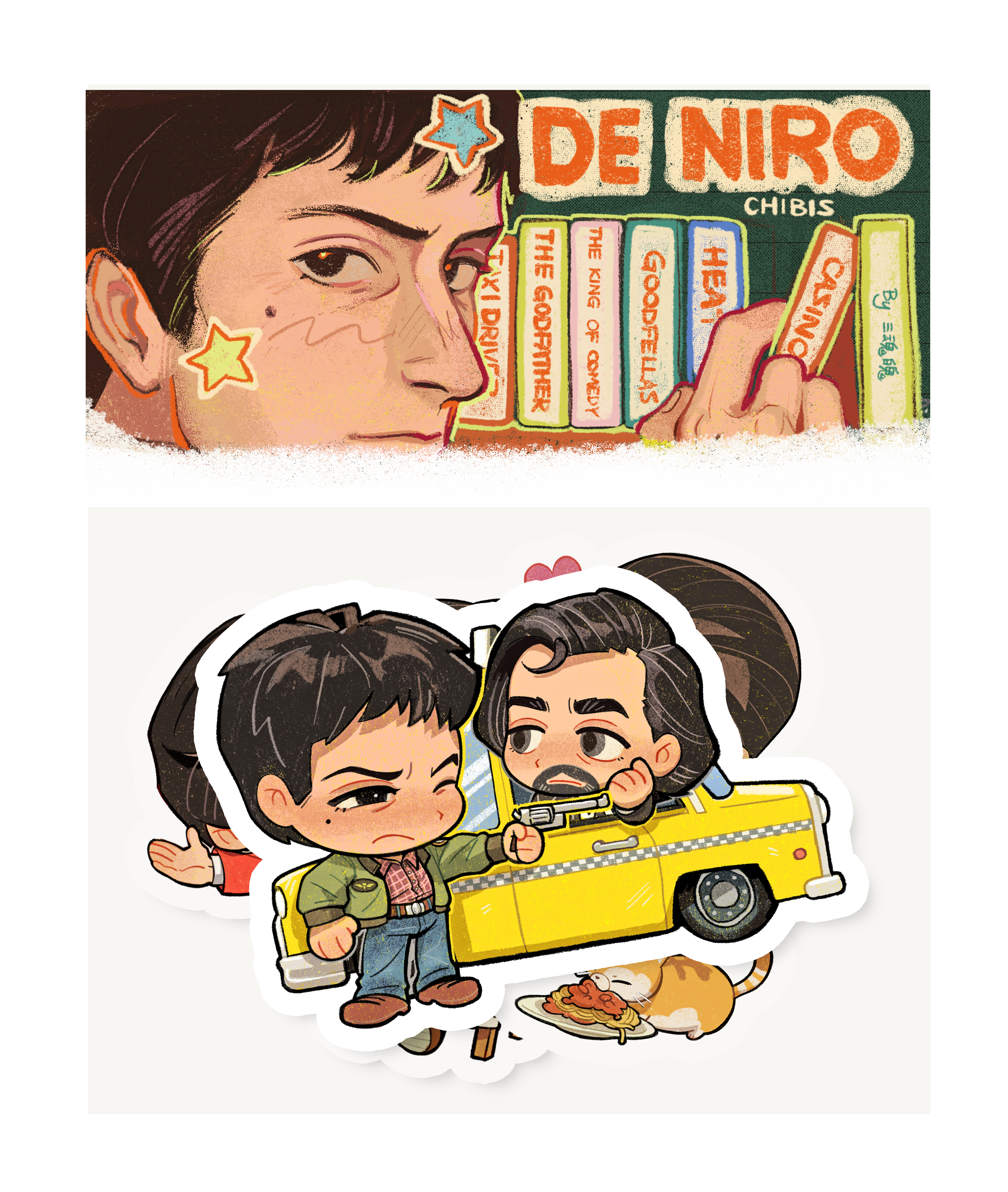 (PREORDER) Robert De Niro Sticker pack