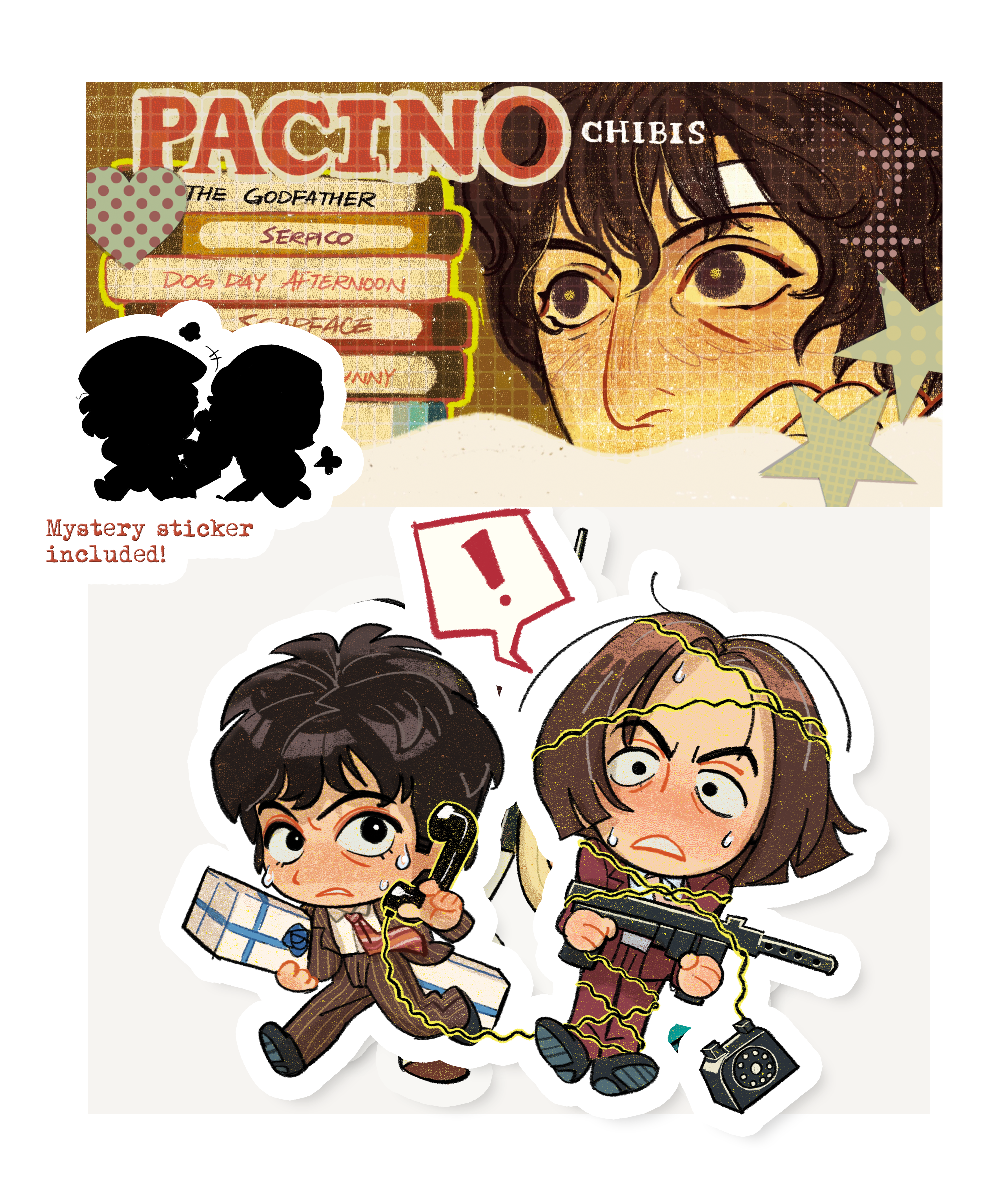 (PREORDER) Al Pacino Sticker pack