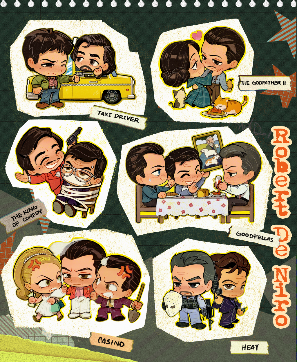 (PREORDER) Robert De Niro Sticker pack