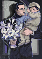 (PREORDER) The Godfather "Vito and Michael" Print